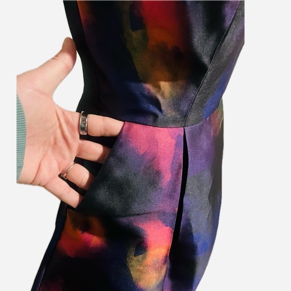 Hutch Watercolor Fit & Flare Cocktail Dress – Small - Picture 5 of 9